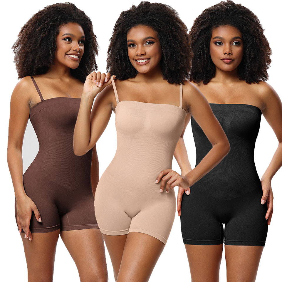 Shapewear Bodysuit Firm - Strapless Shapewear Bodysuit Butt Lifter Body